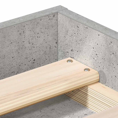 Rám Postele Betonově Šedý Double Betonová Šedá