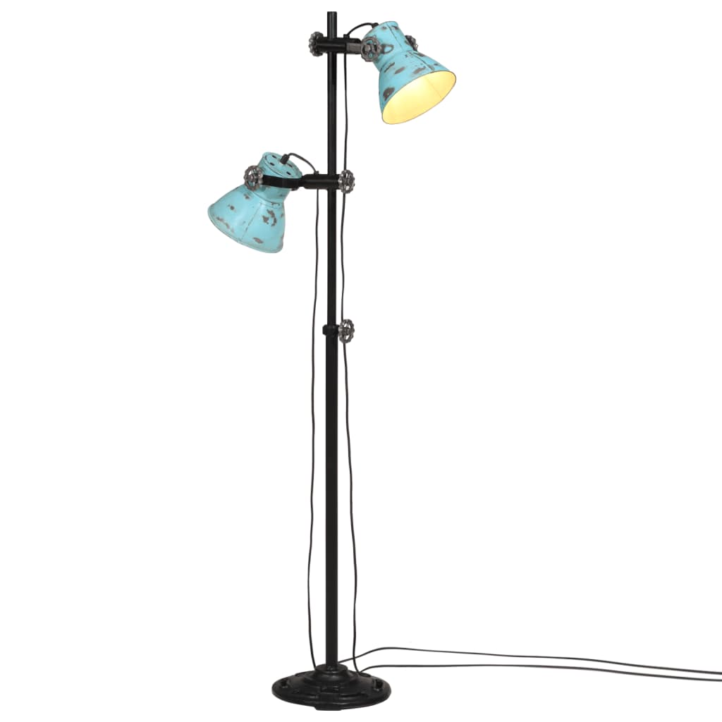 Podlahová Lampa Se 2 Svítidly E27 Litina