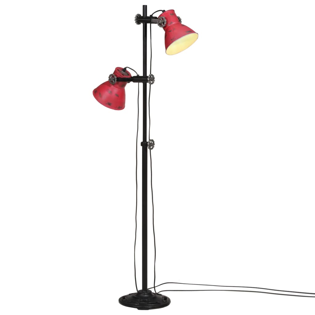 Podlahová Lampa Se 2 Svítidly E27 Litina
