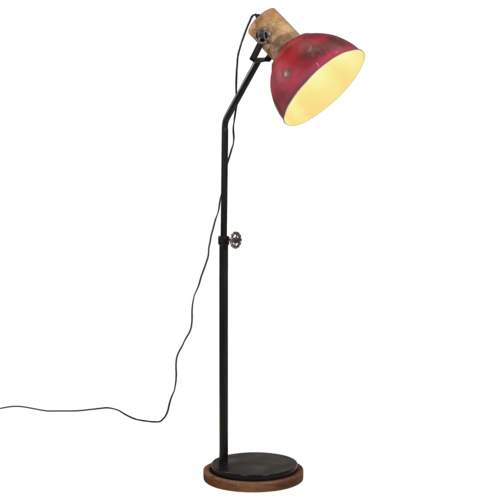 Stojací Lampa 25 W Červená Patina 30 X 30 X 100–150 Cm E27