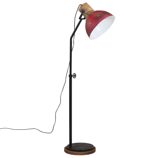Stojací Lampa 25 W Červená Patina 30 X 30 X 100–150 Cm E27