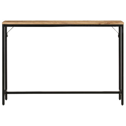 Konzolový Stolek 110X30X75 Cm Masivní Hrubý Mangovník A Železo