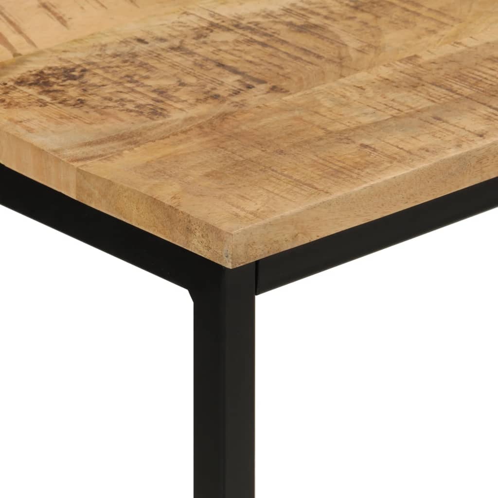Konzolový Stolek 110X30X75 Cm Masivní Hrubý Mangovník A Železo