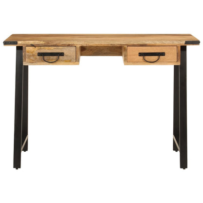 Psací Stůl Se Zásuvkami 105X55X70 Cm Masivní Mangovník A Železo