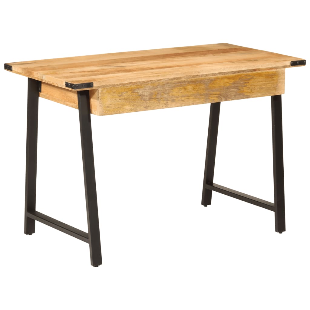 Psací Stůl Se Zásuvkami 105X55X70 Cm Masivní Mangovník A Železo