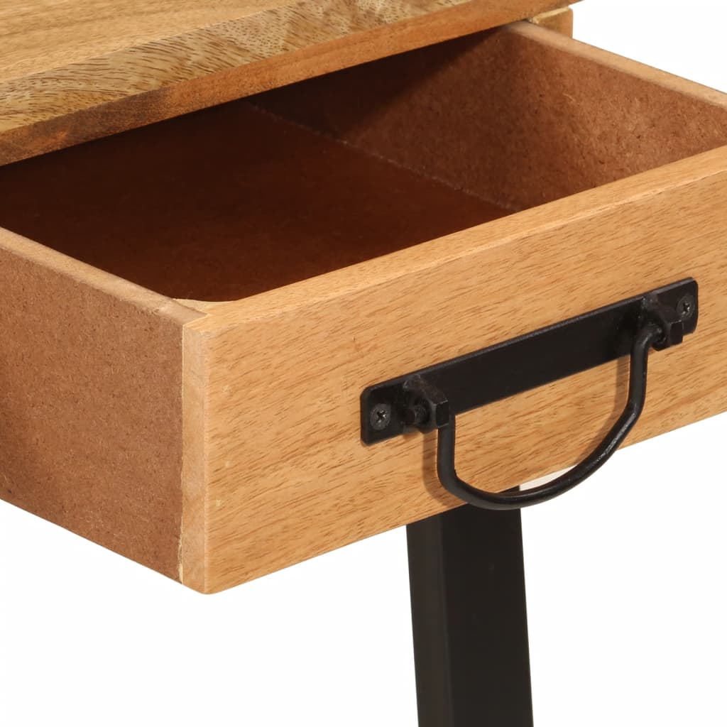 Psací Stůl Se Zásuvkami 105X55X70 Cm Masivní Mangovník A Železo
