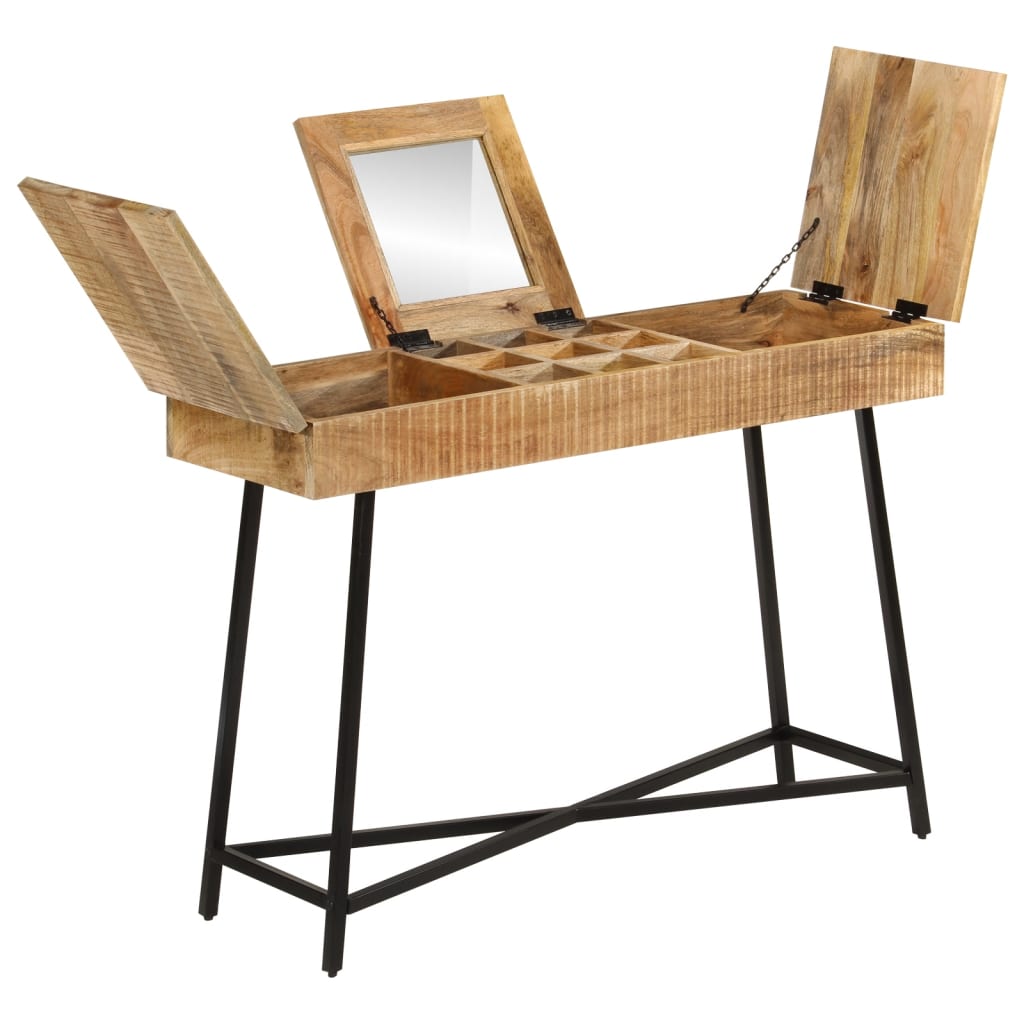 Toaletní Stolek 105X35X75 Cm Masivní Hrubý Mangovník A Železo