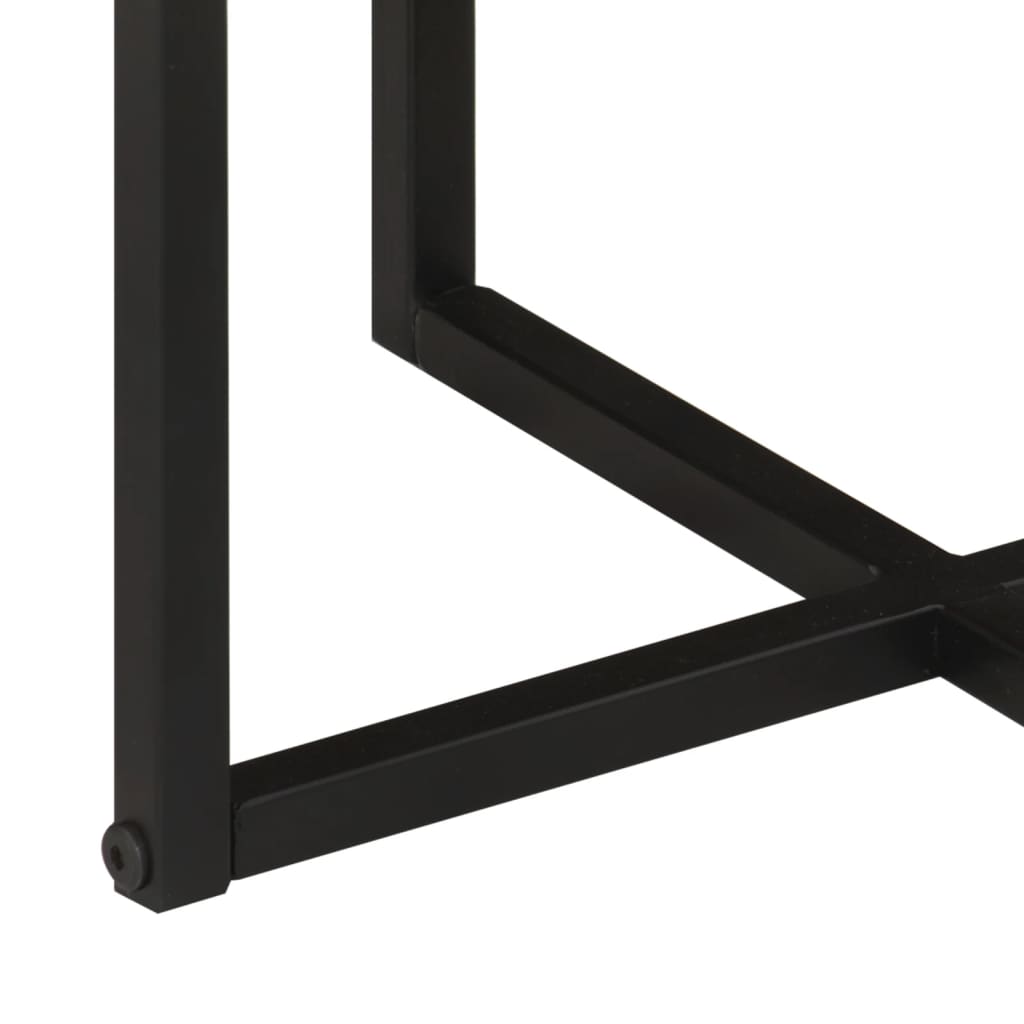 Konferenční Stolek 35X35X30 Cm Masivní Akáciové Dřevo A Železo