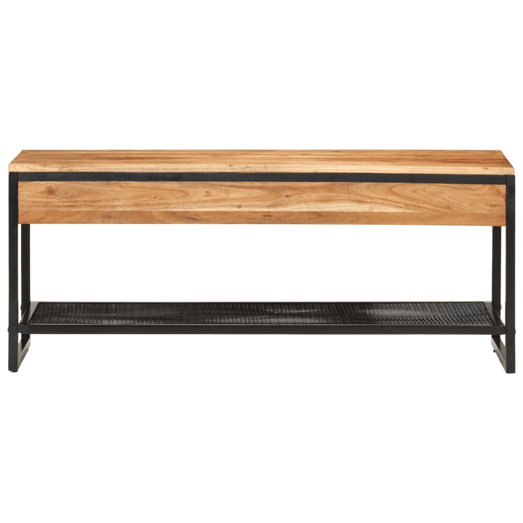 Lavice Na Boty 110 X 35 X 45 Cm Masivní Akáciové Dřevo A Železo