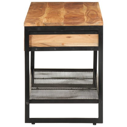 Lavice Na Boty 110 X 35 X 45 Cm Masivní Akáciové Dřevo A Železo