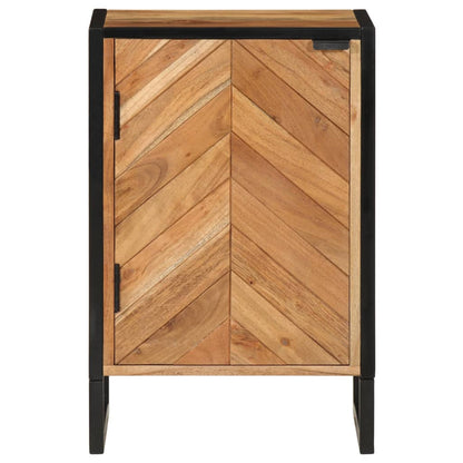 Koupelnová Skříňka 40 X 30 X 60 Cm Masivní Akácie A Železo