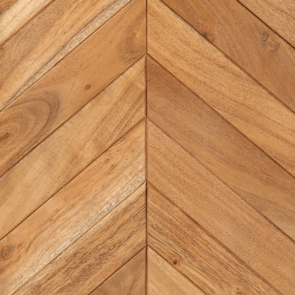 Koupelnová Skříňka 40 X 30 X 60 Cm Masivní Akácie A Železo