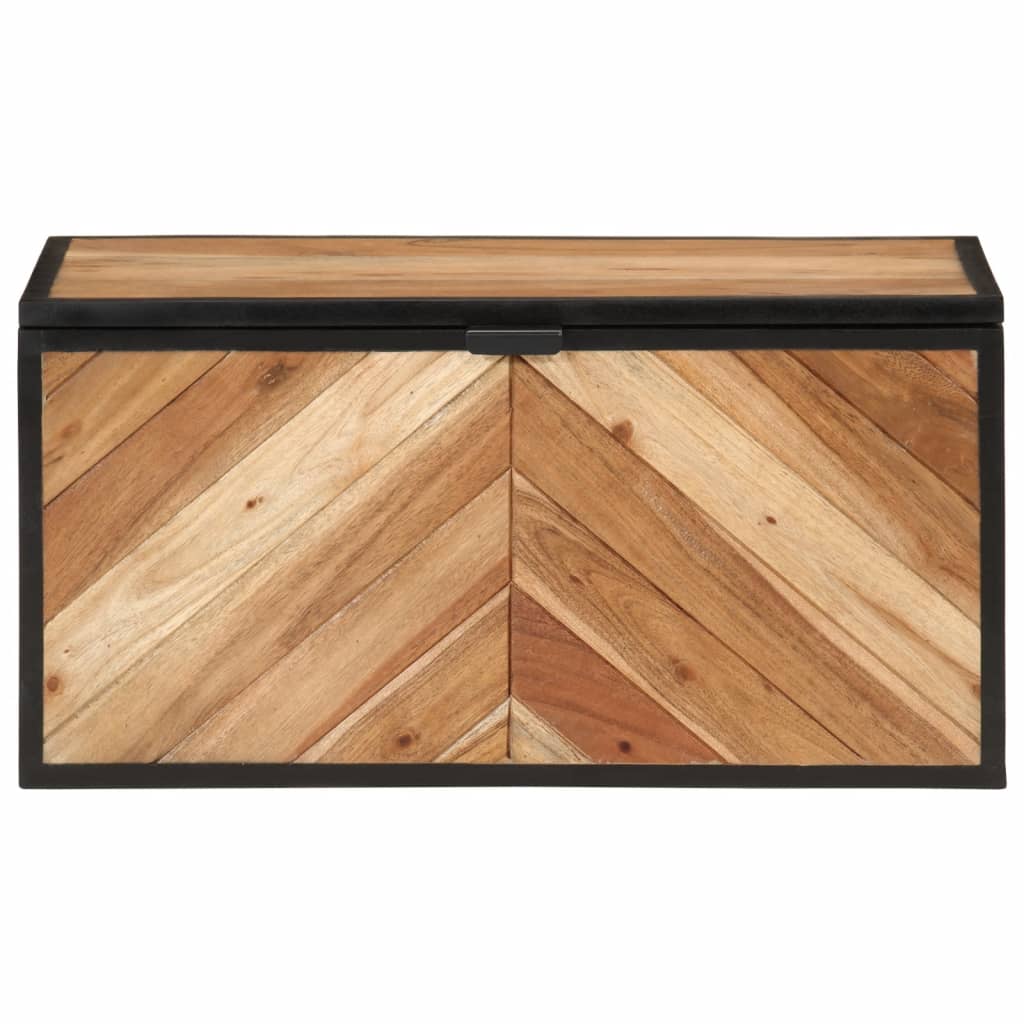 Úložný Box 60 X 30 X 30 Cm Masivní Akáciové Dřevo A Železo