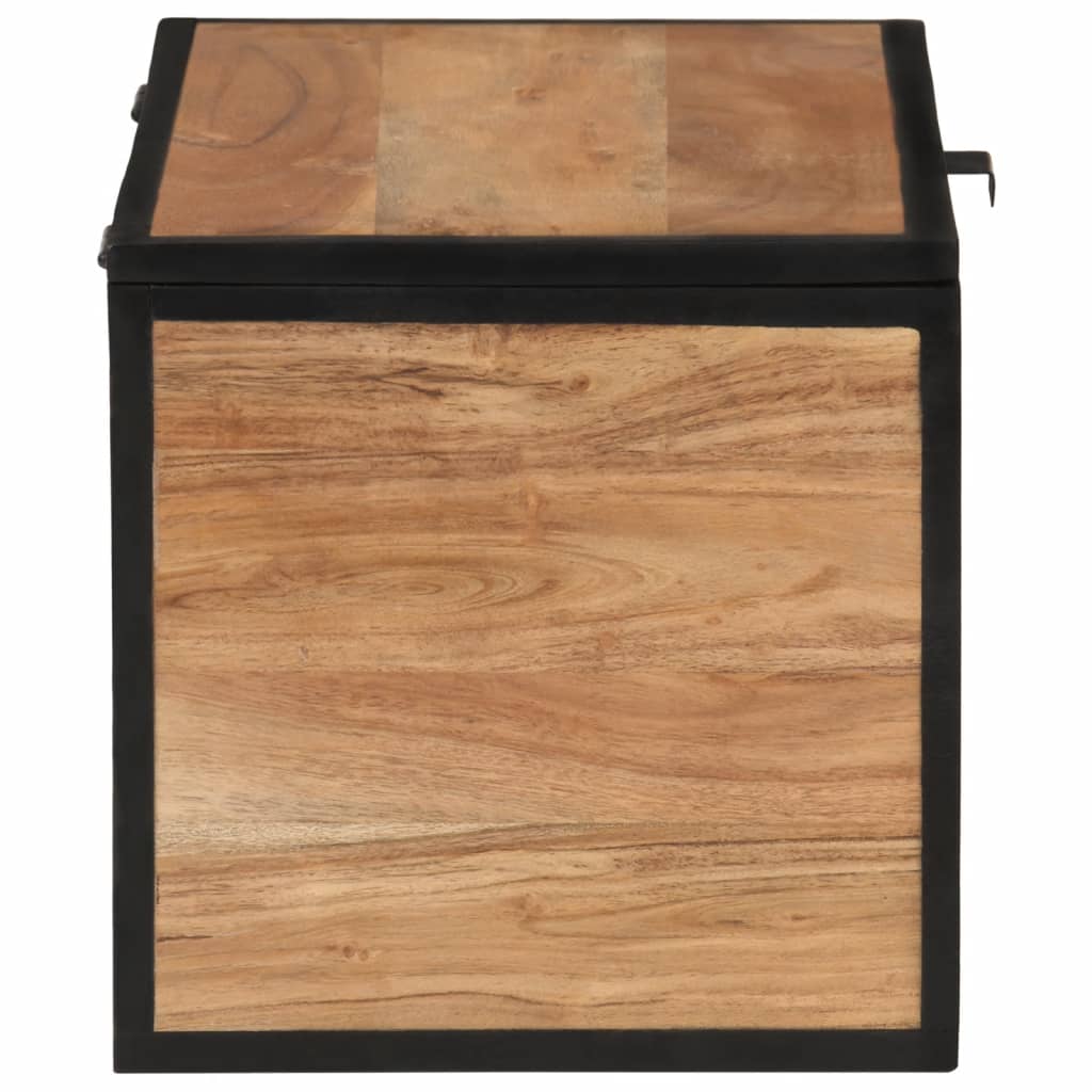 Úložný Box 60 X 30 X 30 Cm Masivní Akáciové Dřevo A Železo