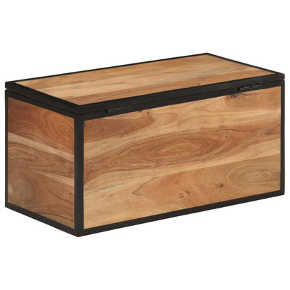 Úložný Box 60 X 30 X 30 Cm Masivní Akáciové Dřevo A Železo