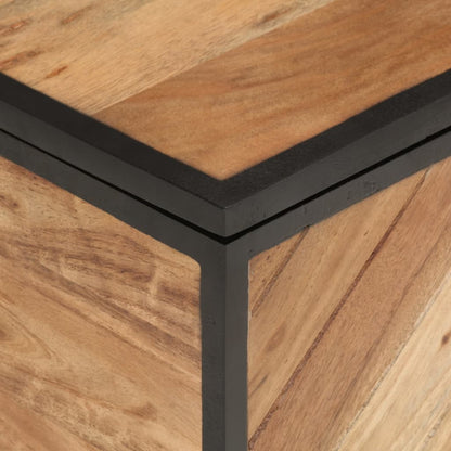 Úložný Box 60 X 30 X 30 Cm Masivní Akáciové Dřevo A Železo
