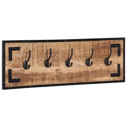 Věšáky Na Kabáty 2 Ks 80 X 8 X 25 Cm Masivní Hrubý Mangovník Černá