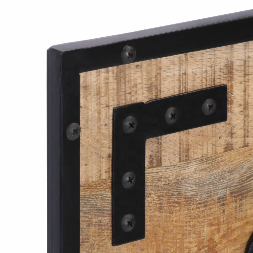 Věšáky Na Kabáty 2 Ks 80 X 8 X 25 Cm Masivní Hrubý Mangovník Černá