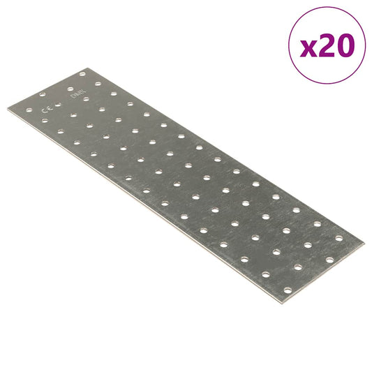 Perforované Destičky 20 Ks 2 Mm Pozinkovaná Ocel