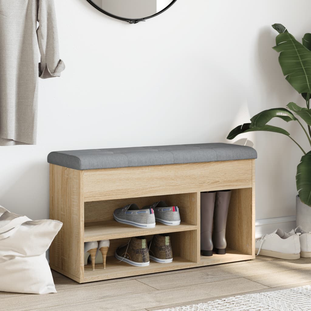 Lavice S Botníkem 82 X 32 X 45,5 Cm Kompozitní Dřevo