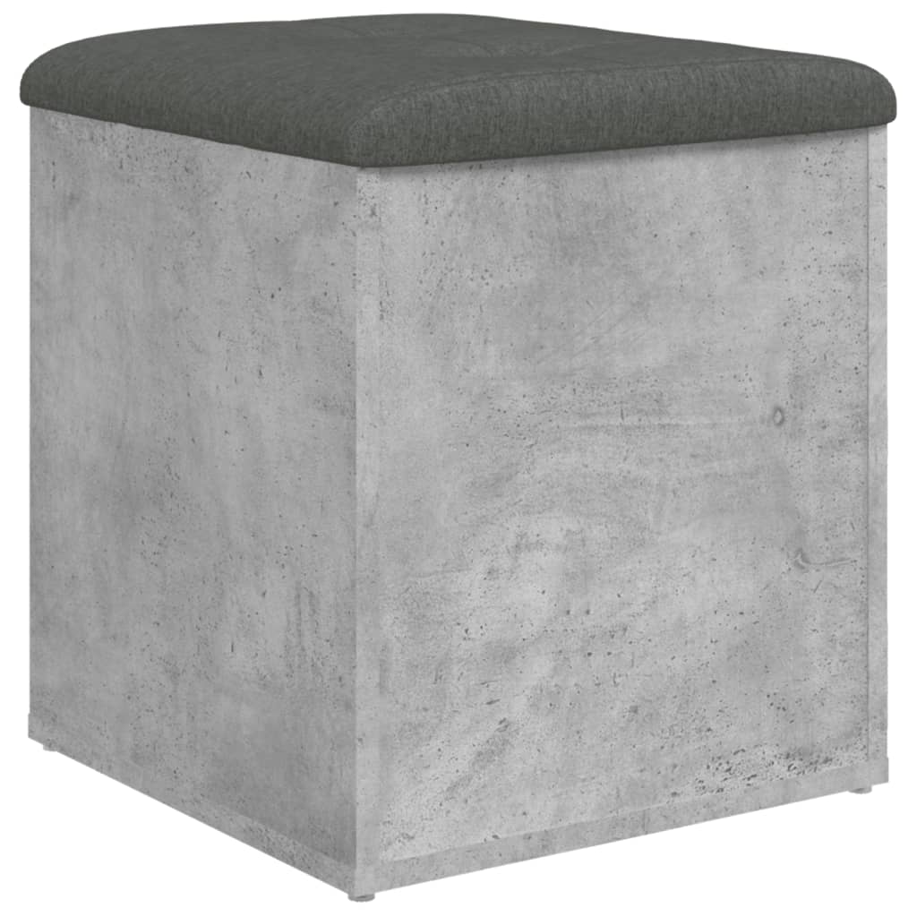 Úložná Lavice Betonově Šedá 42 X 42 X 45 Cm Kompozitní Dřevo