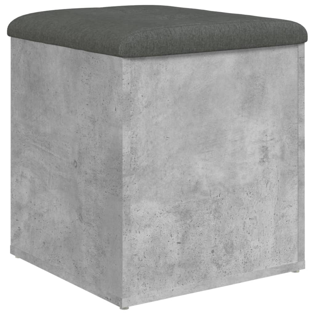 Úložná Lavice Betonově Šedá 42 X 42 X 45 Cm Kompozitní Dřevo