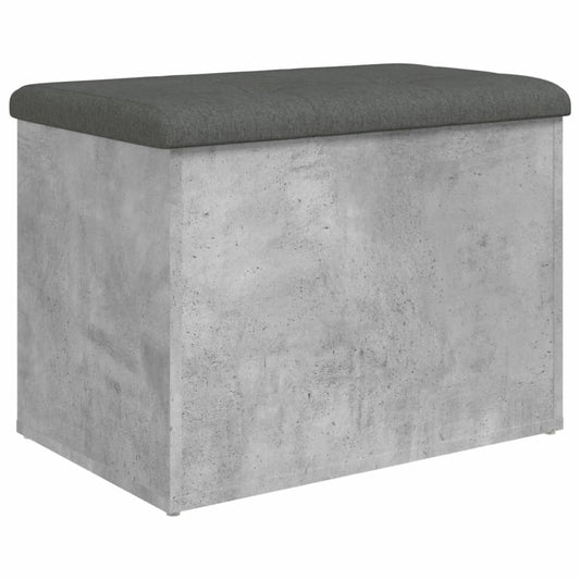 Úložná Lavice Betonově Šedá 62 X 42 X 45 Cm Kompozitní Dřevo