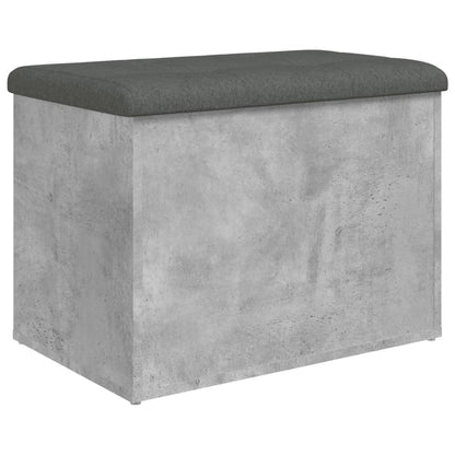Úložná Lavice Betonově Šedá 62 X 42 X 45 Cm Kompozitní Dřevo