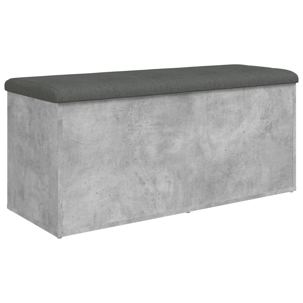 Úložná Lavice Betonově Šedá 102 X 42 X 45 Cm Kompozitní Dřevo