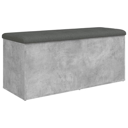 Úložná Lavice Betonově Šedá 102 X 42 X 45 Cm Kompozitní Dřevo