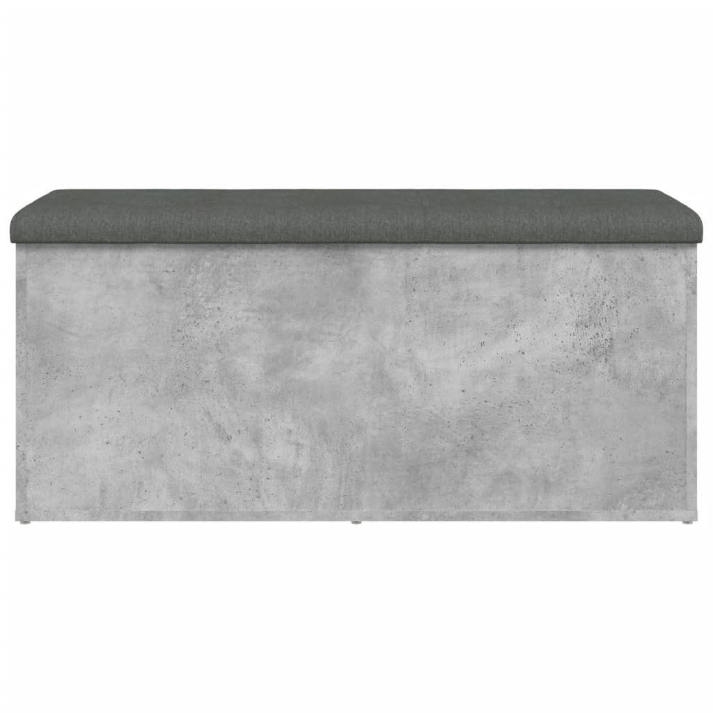 Úložná Lavice Betonově Šedá 102 X 42 X 45 Cm Kompozitní Dřevo