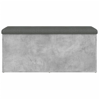 Úložná Lavice Betonově Šedá 102 X 42 X 45 Cm Kompozitní Dřevo