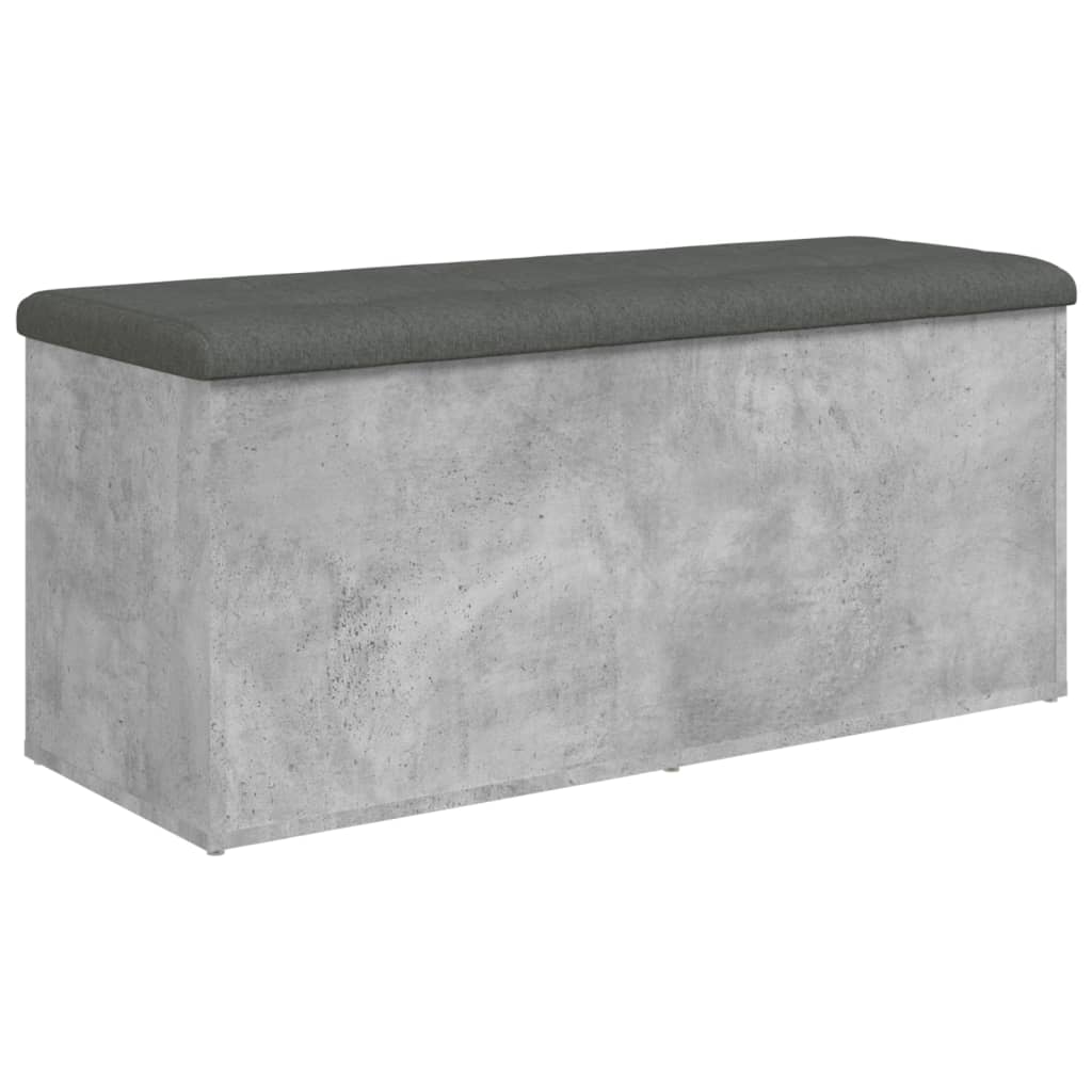 Úložná Lavice Betonově Šedá 102 X 42 X 45 Cm Kompozitní Dřevo