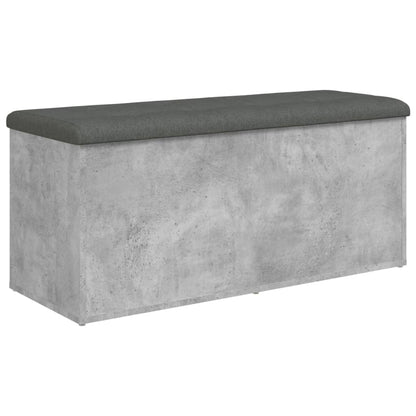 Úložná Lavice Betonově Šedá 102 X 42 X 45 Cm Kompozitní Dřevo