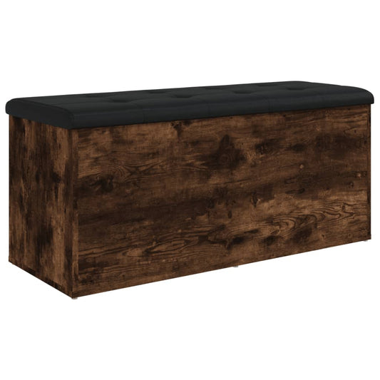 Úložná Lavice Kouřový Dub 102 X 42 X 45 Cm Kompozitní Dřevo