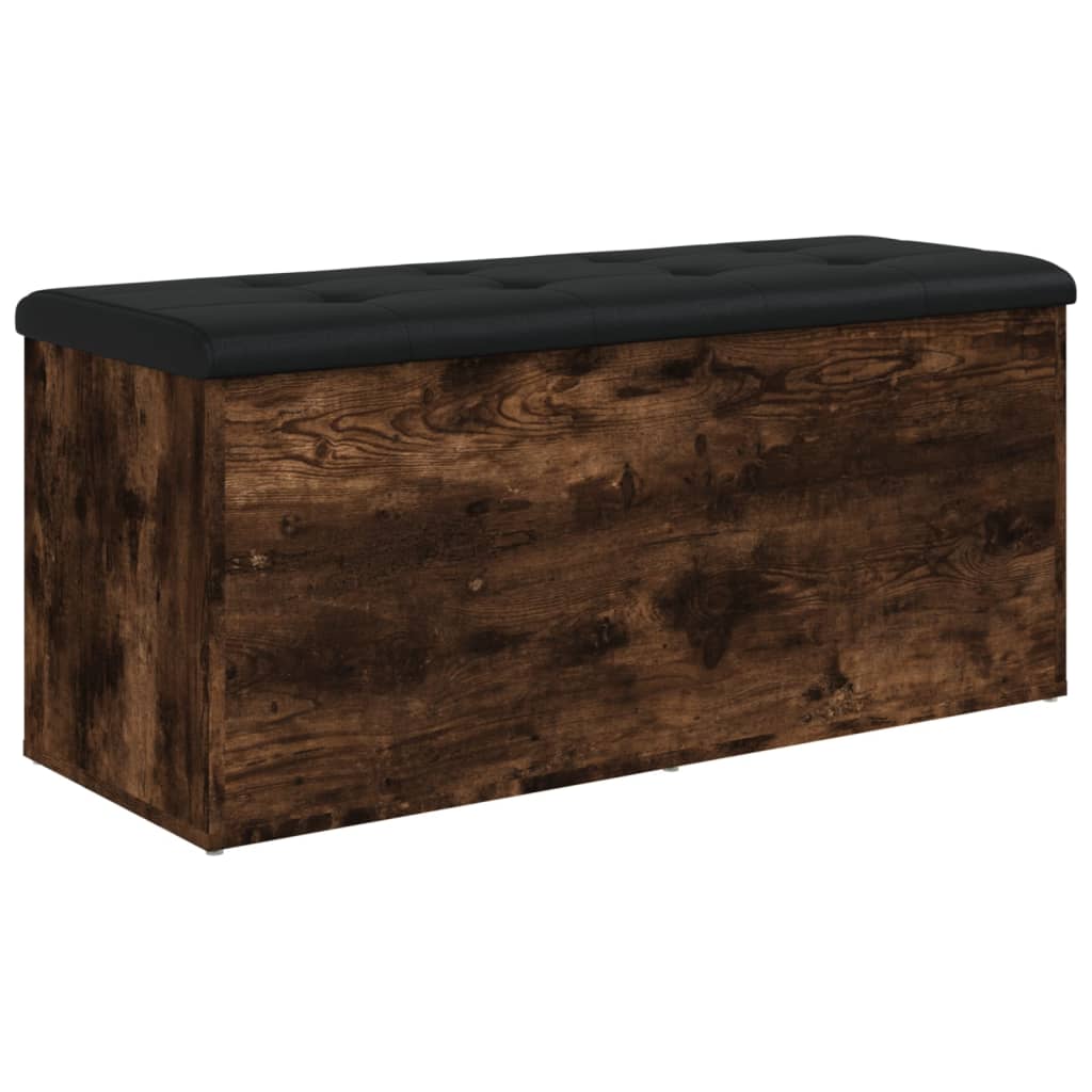 Úložná Lavice Kouřový Dub 102 X 42 X 45 Cm Kompozitní Dřevo