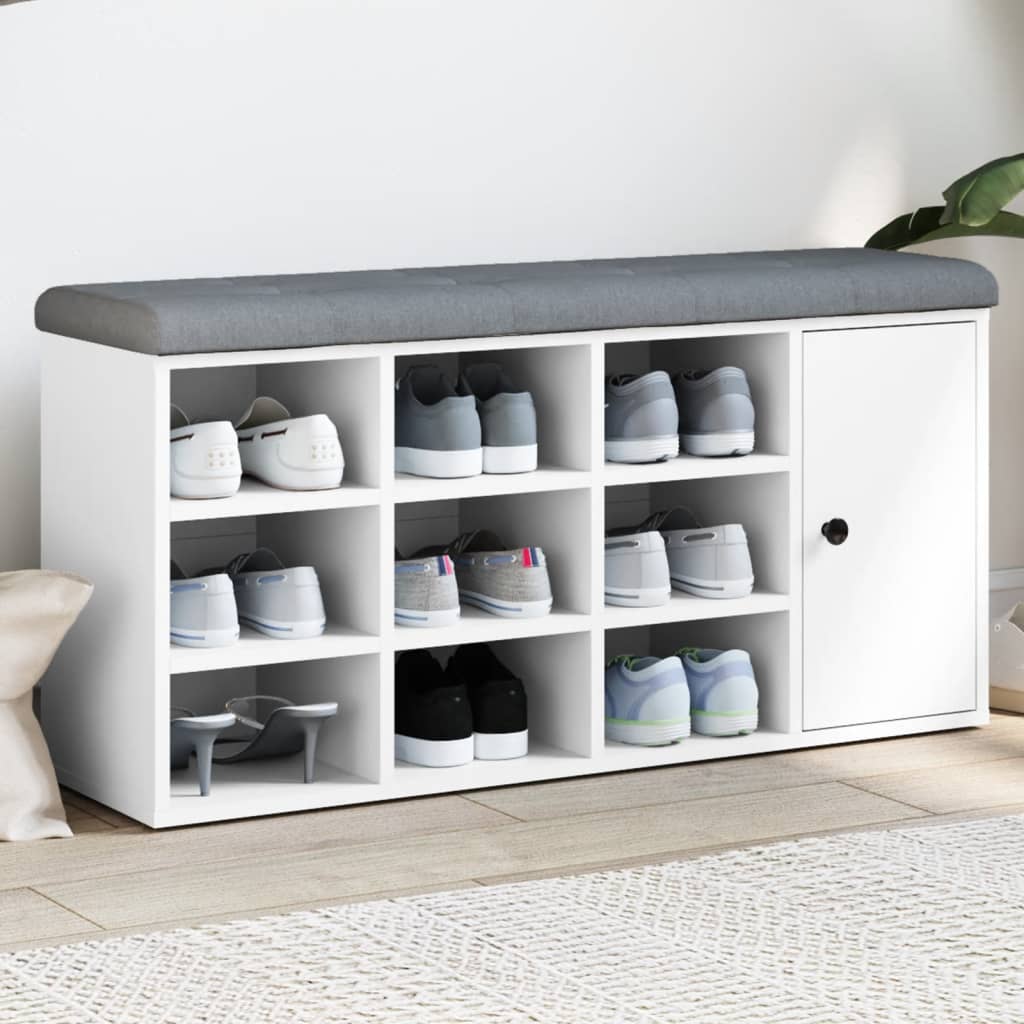 Lavice S Botníkem Betonově Šedá 102X32X50 Cm Kompozitní Dřevo