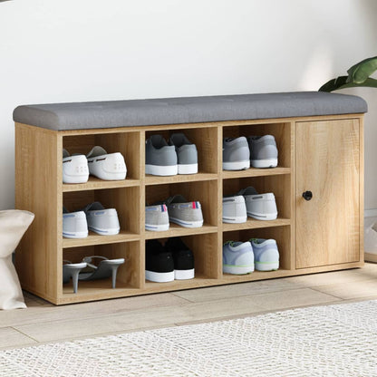 Lavice S Botníkem Betonově Šedá 102X32X50 Cm Kompozitní Dřevo