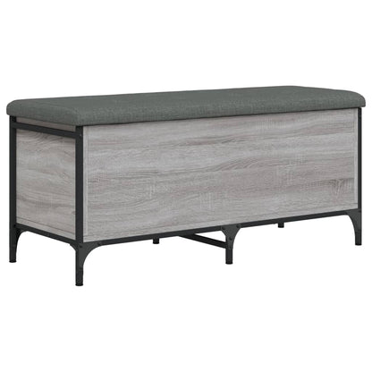 Úložná Lavice Šedá Sonoma 102 X 42 X 45 Cm Kompozitní Dřevo