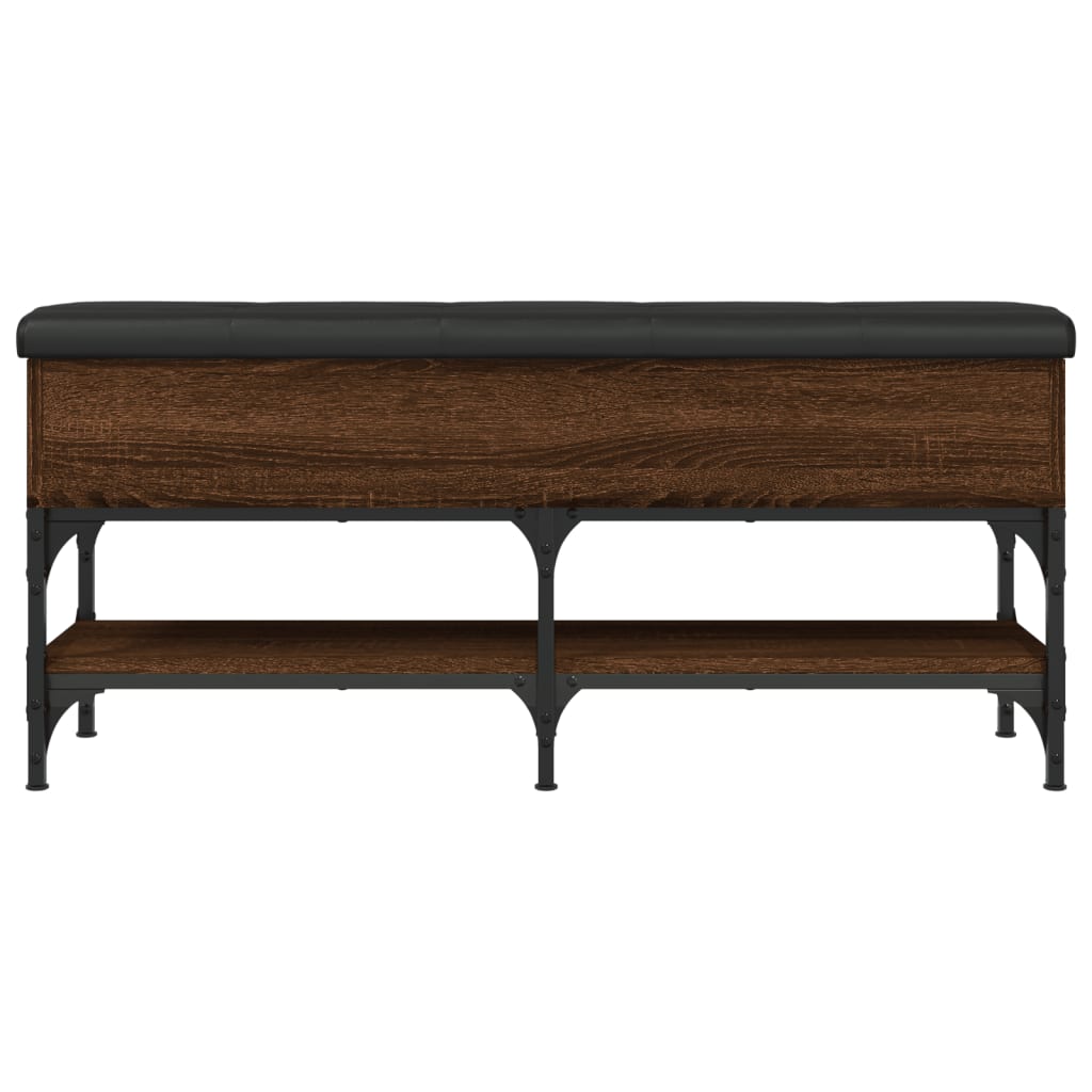 Lavice S Botníkem Hnědý Dub 102 X 32 X 45 Cm Kompozitní Dřevo
