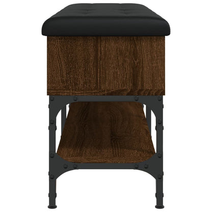 Lavice S Botníkem Hnědý Dub 102 X 32 X 45 Cm Kompozitní Dřevo