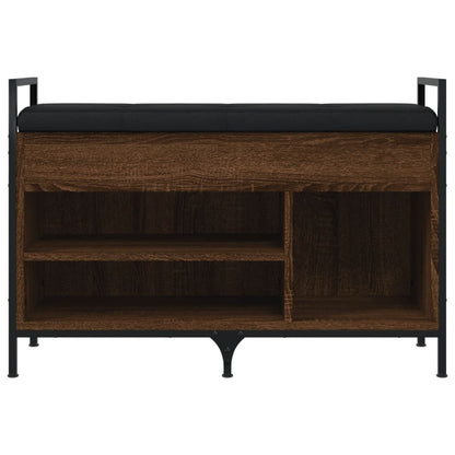 Lavice S Botníkem Hnědý Dub 85,5X32X57,5 Cm Kompozitní Dřevo