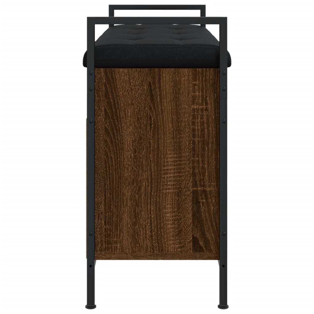 Lavice S Botníkem Hnědý Dub 85,5X32X57,5 Cm Kompozitní Dřevo