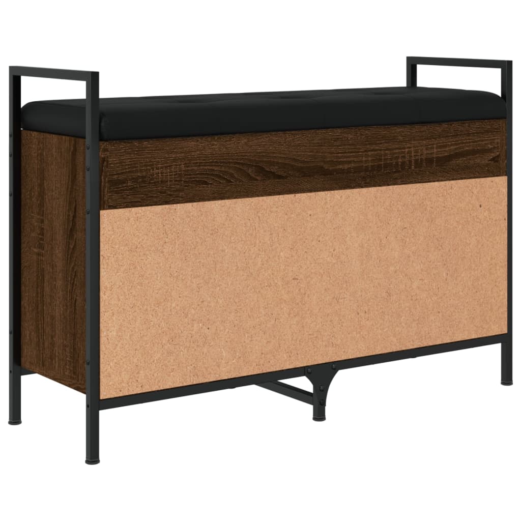 Lavice S Botníkem Hnědý Dub 85,5X32X57,5 Cm Kompozitní Dřevo