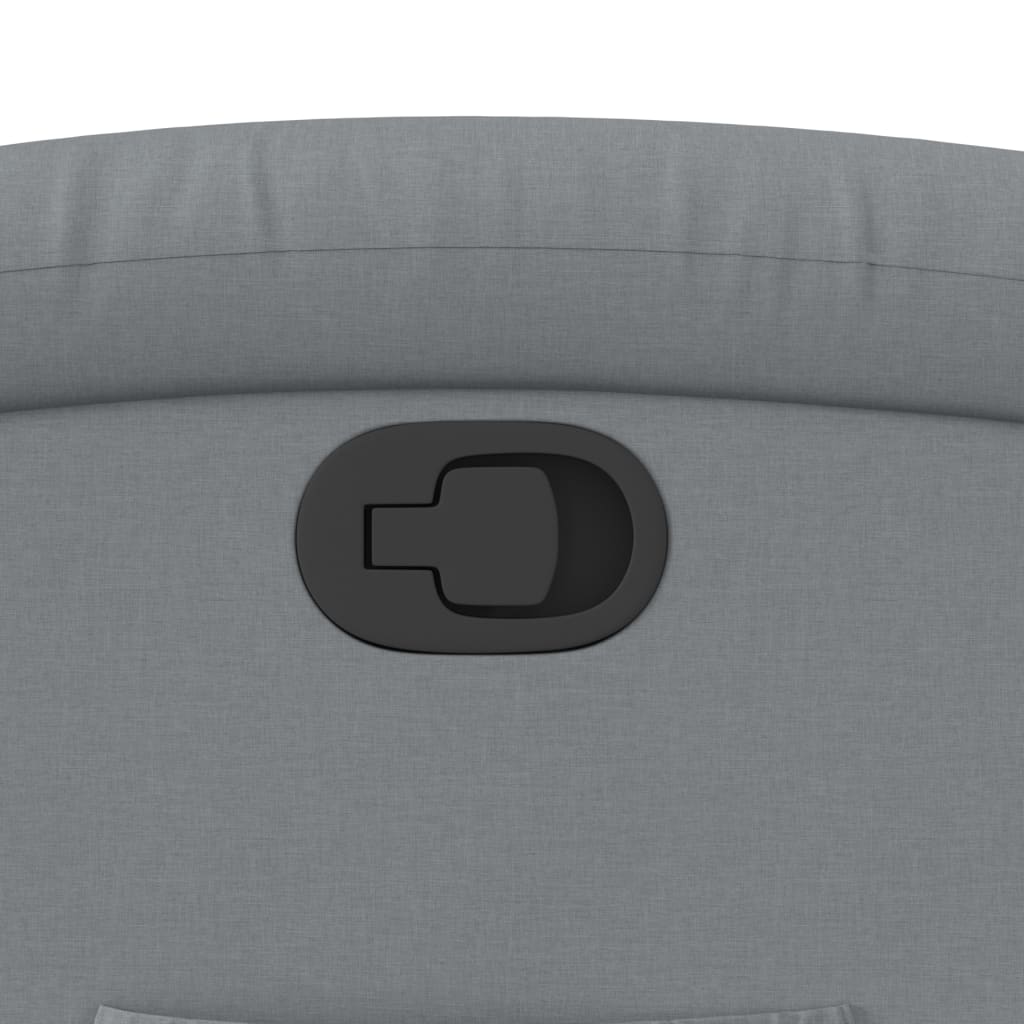 Zvedací Polohovací Křeslo Světle Šedé Textil Světle Šedá