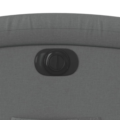 Elektrické Polohovací Křeslo Tmavě Šedé Textil Tmavě Šedá