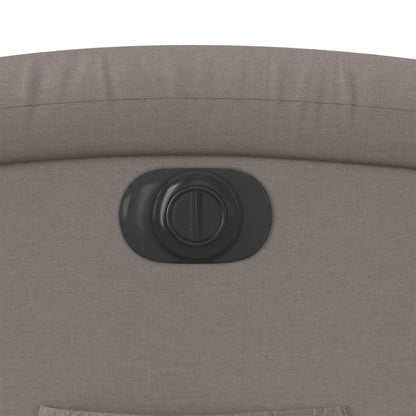 Elektrické Polohovací Křeslo Textil Taupe