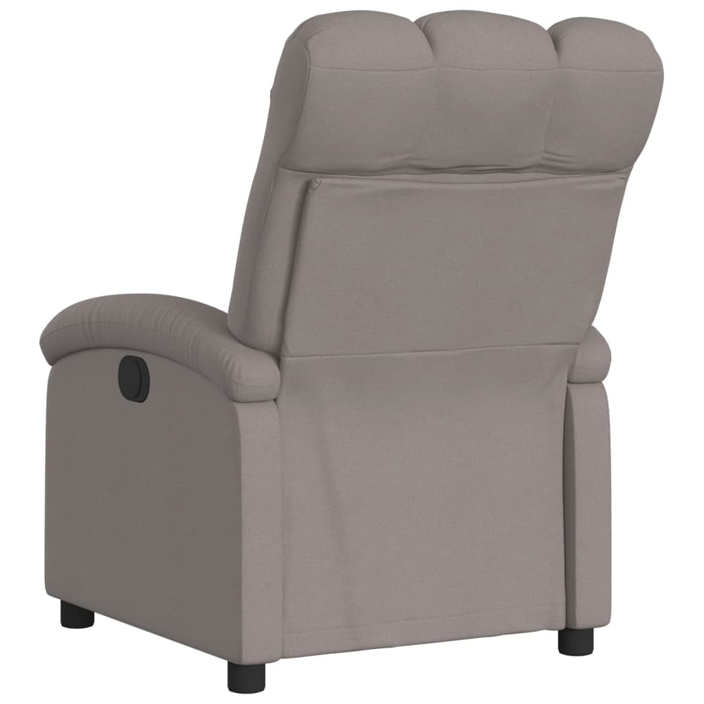 Elektrické Polohovací Křeslo Textil Taupe