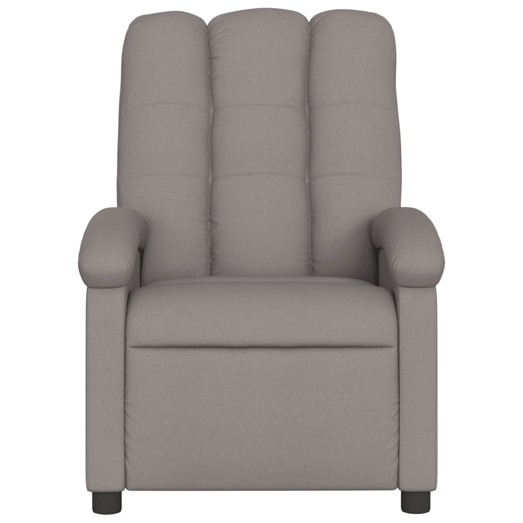 Elektrické Polohovací Křeslo Textil Taupe