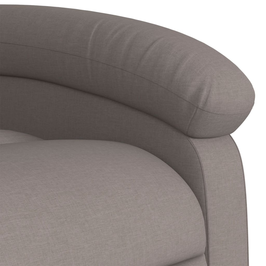 Elektrické Polohovací Křeslo Textil Taupe